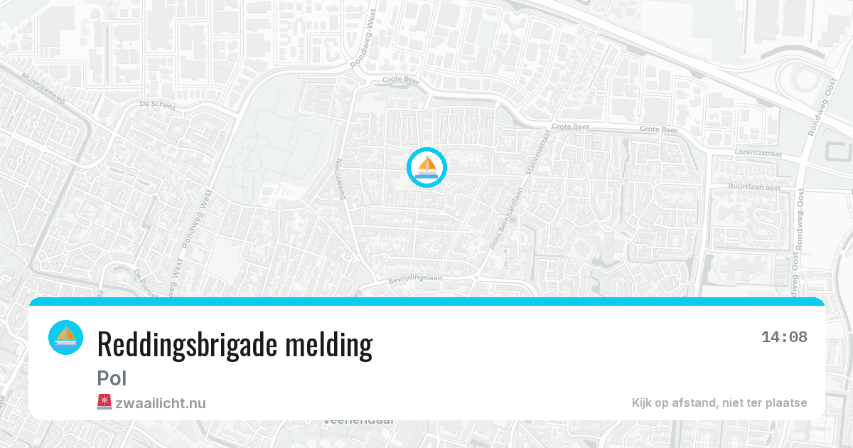 Reddingsbrigade melding — 16 jul 2026