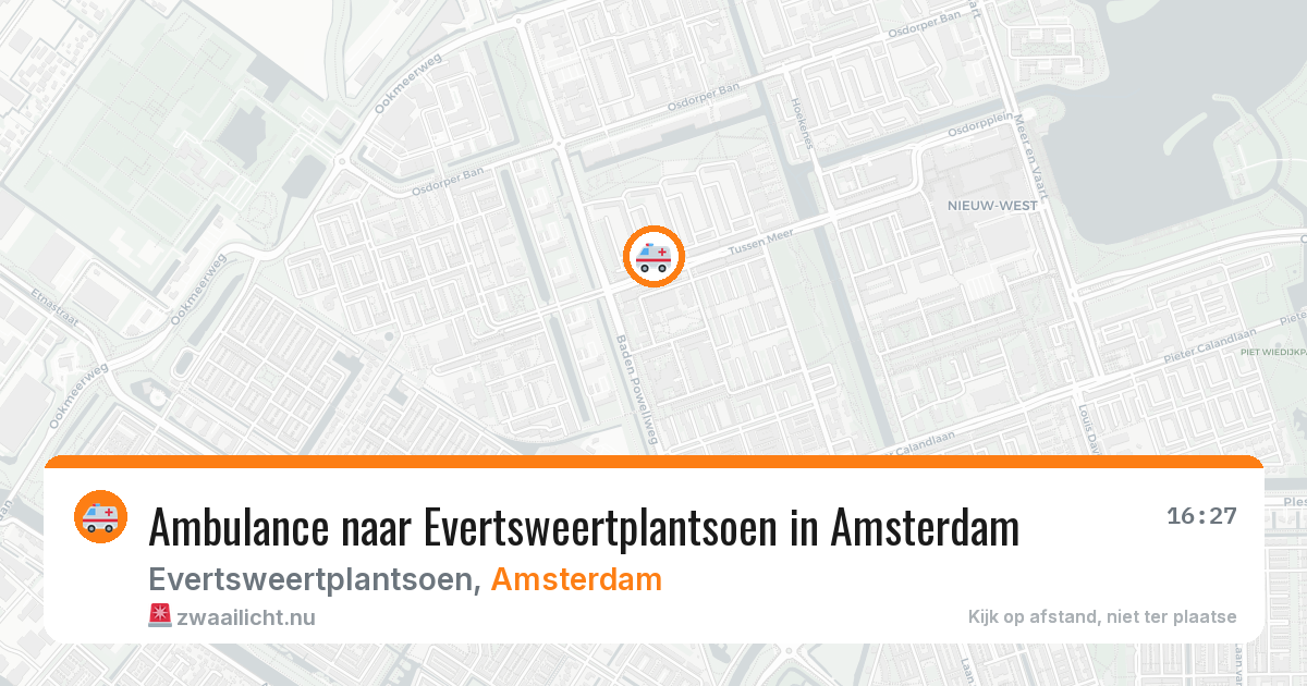 Ambulance naar Evertsweertplantsoen in Amsterdam — 1 jun 2026
