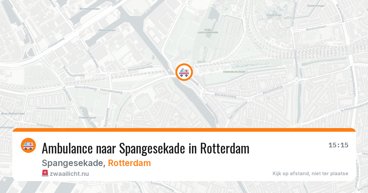 Ambulance naar Spangesekade in Rotterdam — 1 jun 2026