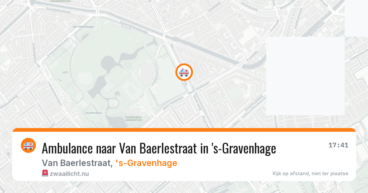 Ambulance naar Van Baerlestraat in 's-Gravenhage — 10 jul 2026