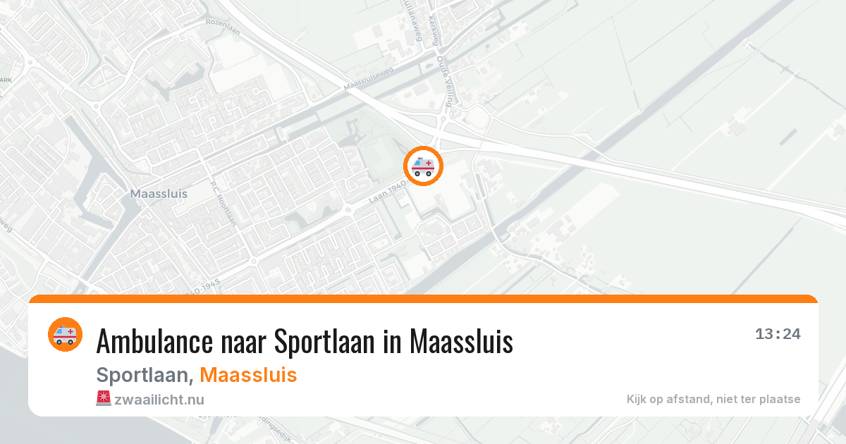 Ambulance naar Sportlaan in Maassluis — 30 mei 2026