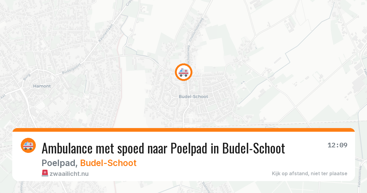 Ambulance met spoed naar Poelpad in Budel-Schoot — 11 jul 2026