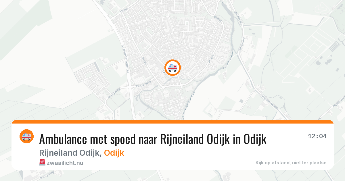Ambulance met spoed naar Rijneiland Odijk in Odijk — 25 feb 2026