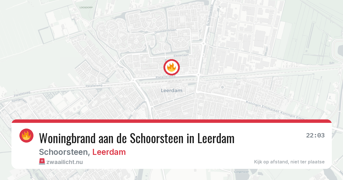 Woningbrand aan de Schoorsteen in Leerdam — 2 mei 2026