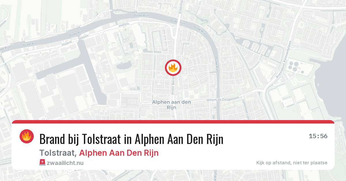 Brand bij Tolstraat in Alphen Aan Den Rijn — 22 mei 2026