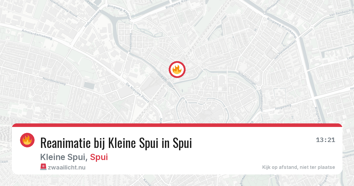 Reanimatie bij Kleine Spui in Spui — 31 mei 2026