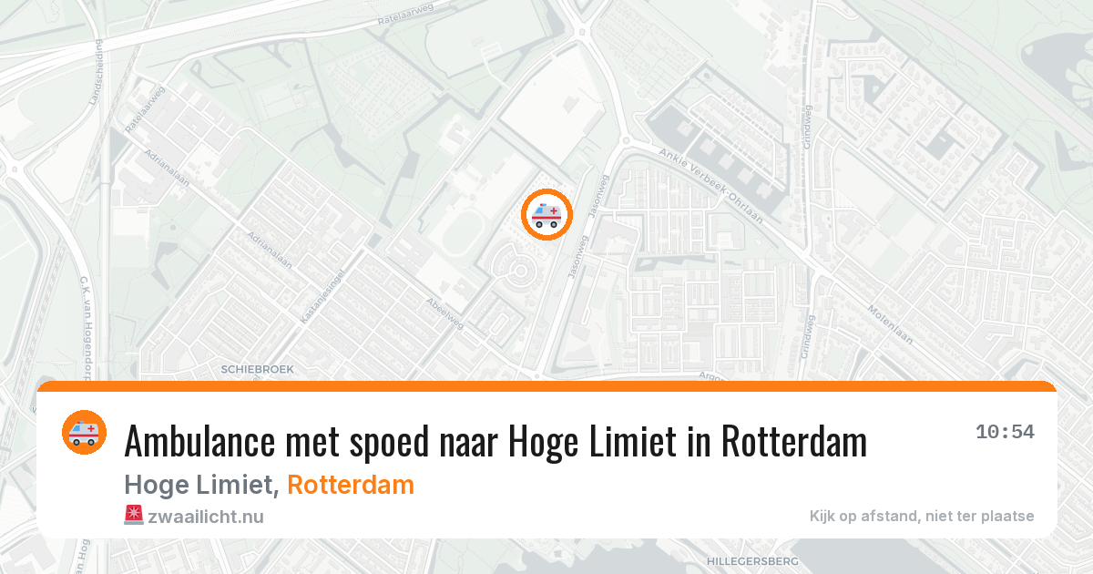 Ambulance met spoed naar Hoge Limiet in Rotterdam — 7 mei 2026