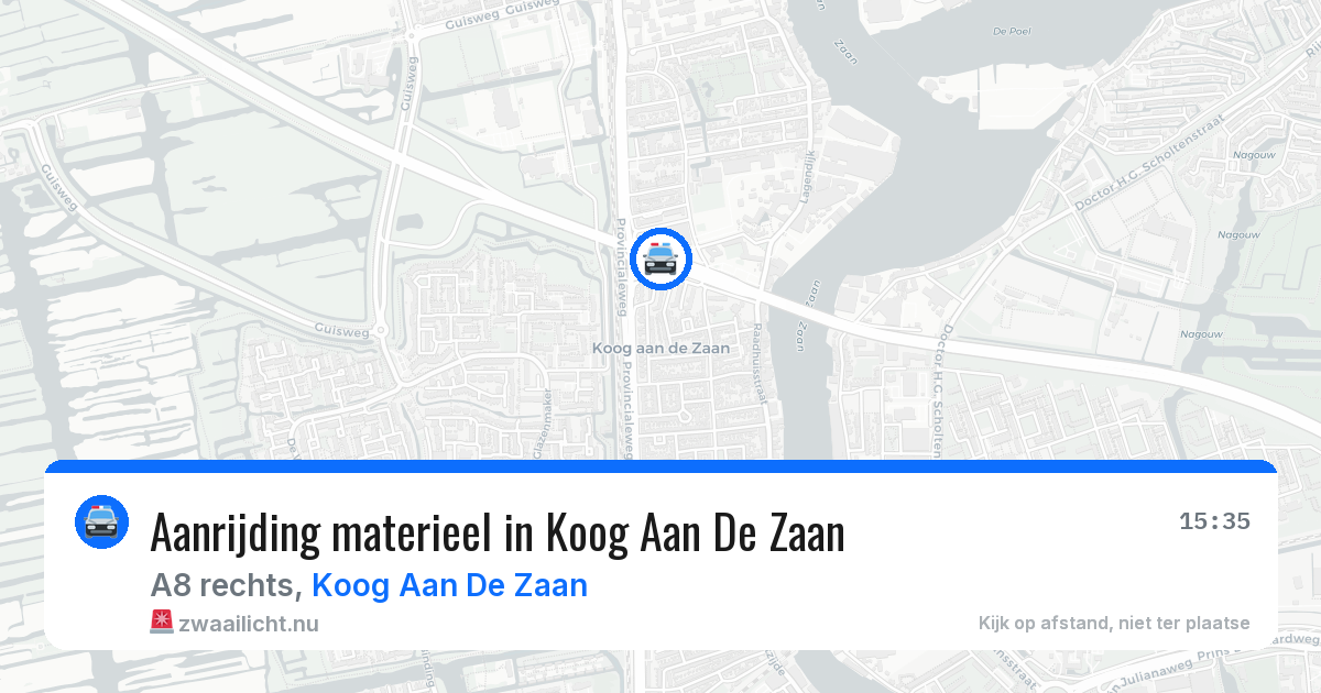 Aanrijding materieel in Koog Aan De Zaan — 8 apr 2026