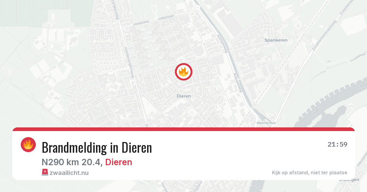 Brandmelding in Dieren — 18 jul 2026