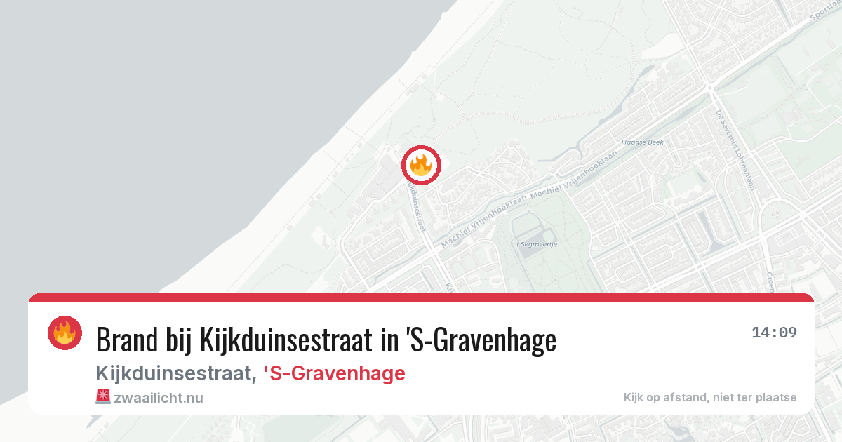 Brand bij Kijkduinsestraat in 'S-Gravenhage — 4 jun 2026