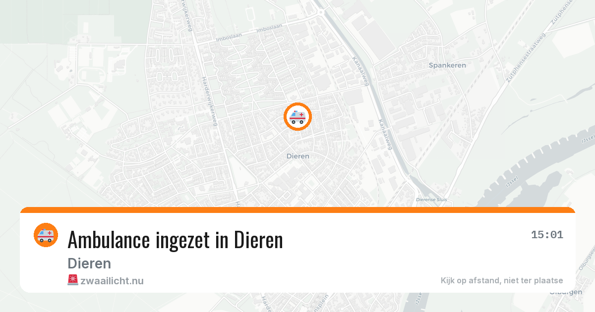 Ambulance ingezet in Dieren — 11 jul 2026