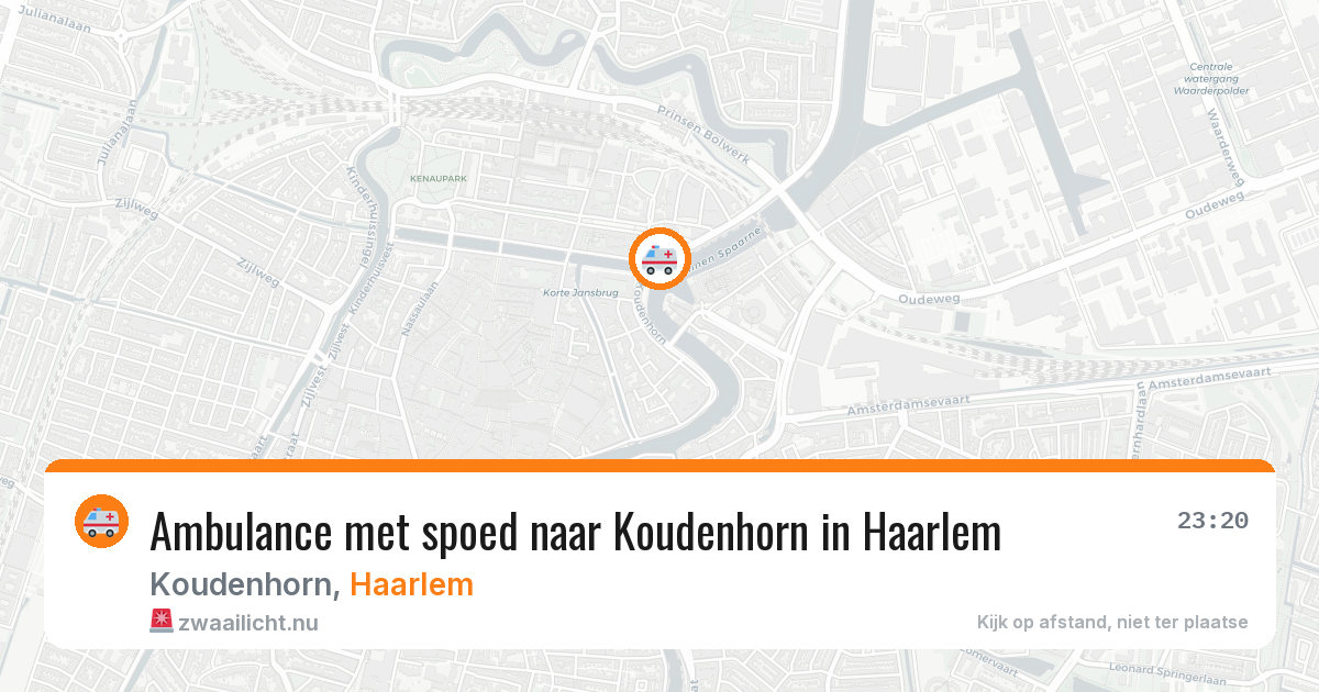 Ambulance met spoed naar Koudenhorn in Haarlem — 27 jun 2026