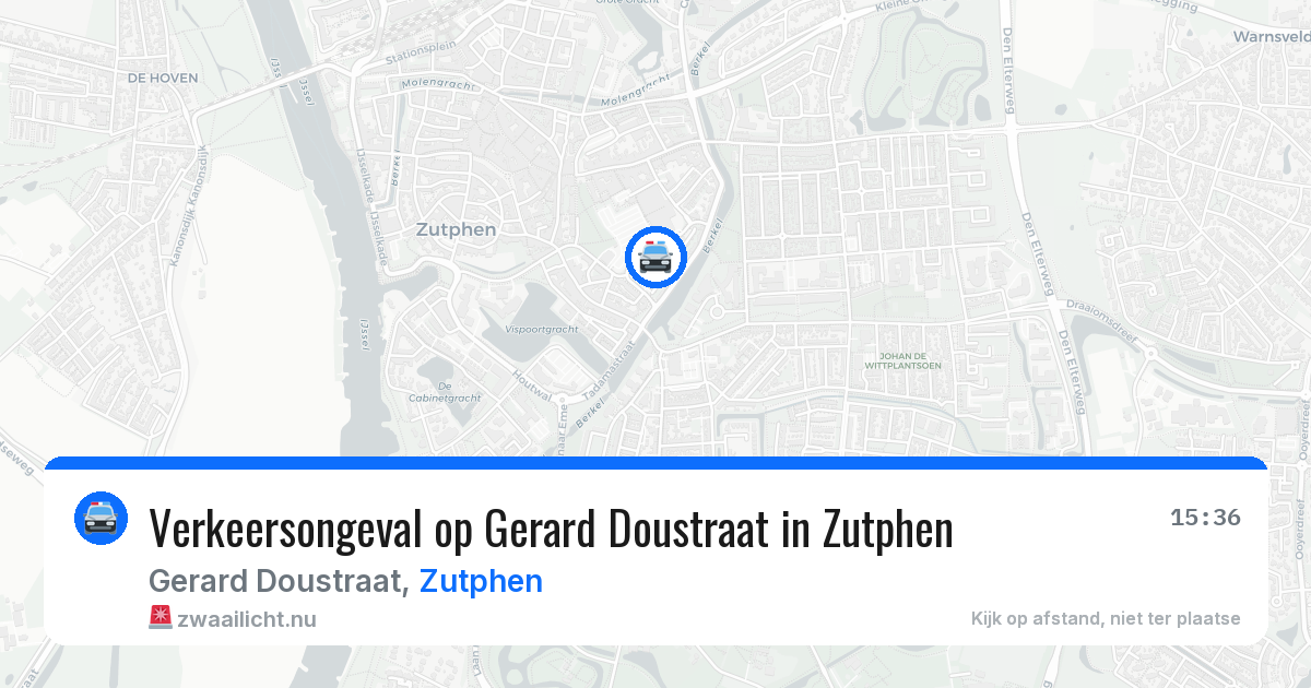 Verkeersongeval op Gerard Doustraat in Zutphen — 19 mrt 2026
