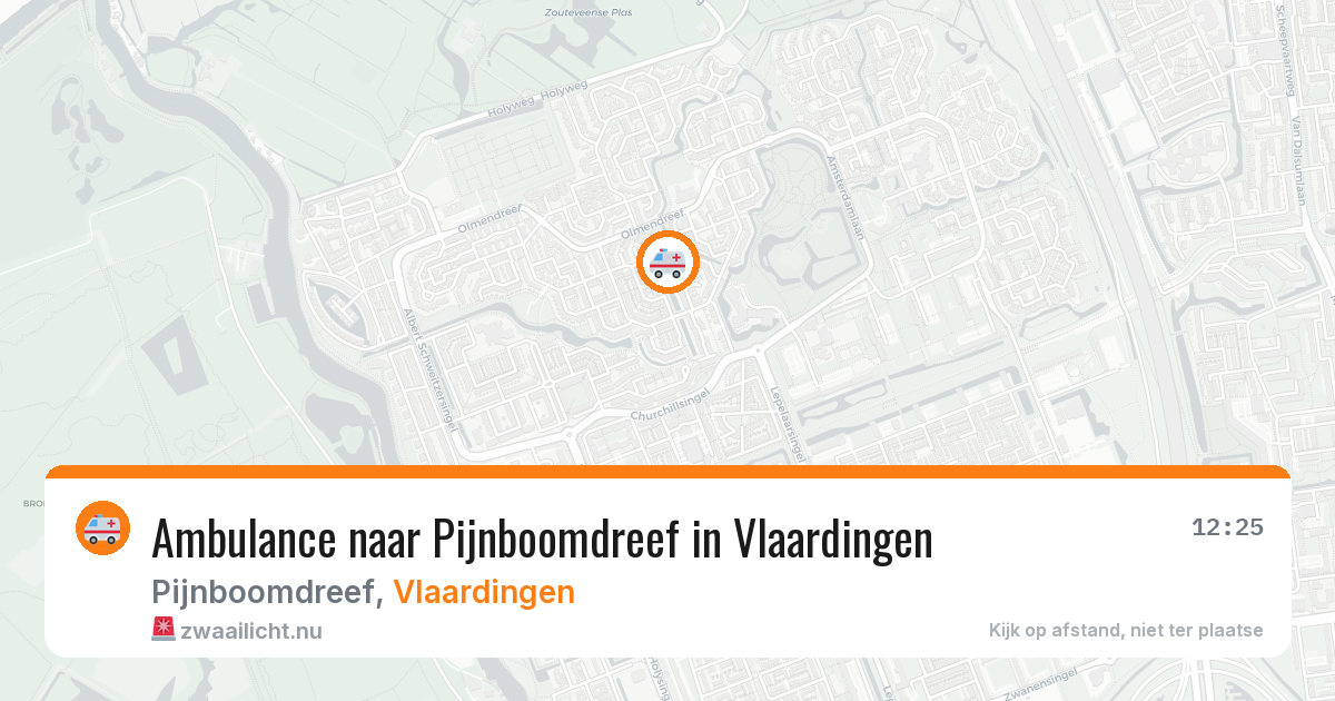 Ambulance naar Pijnboomdreef in Vlaardingen — 24 jul 2026