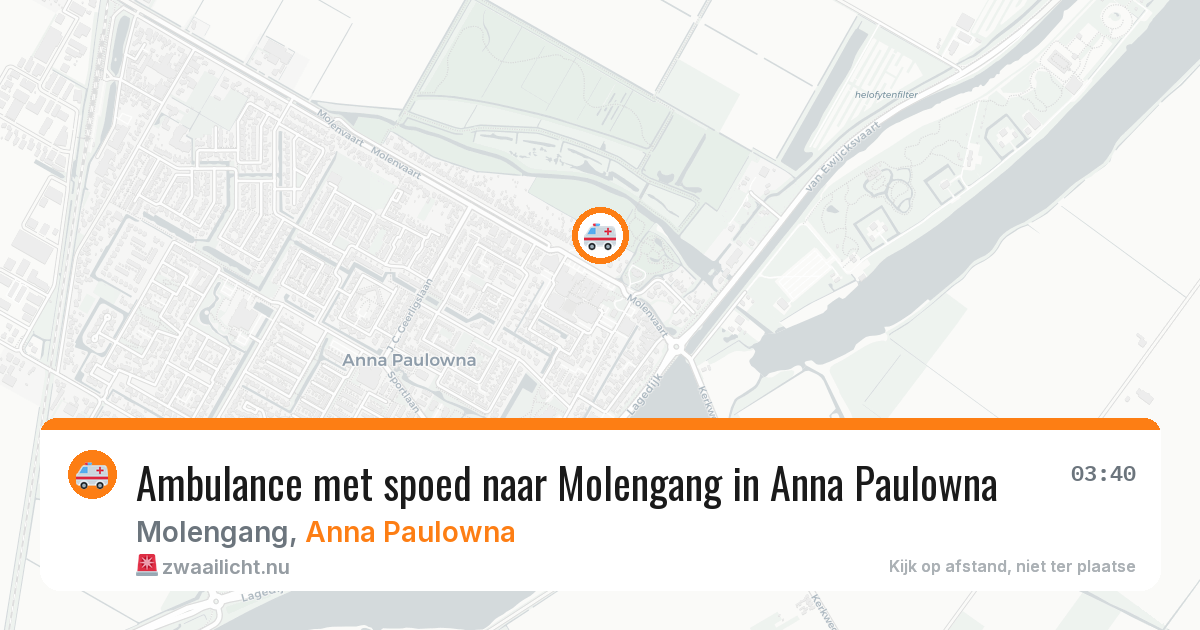 Ambulance met spoed naar Molengang in Anna Paulowna — 9 jul 2026