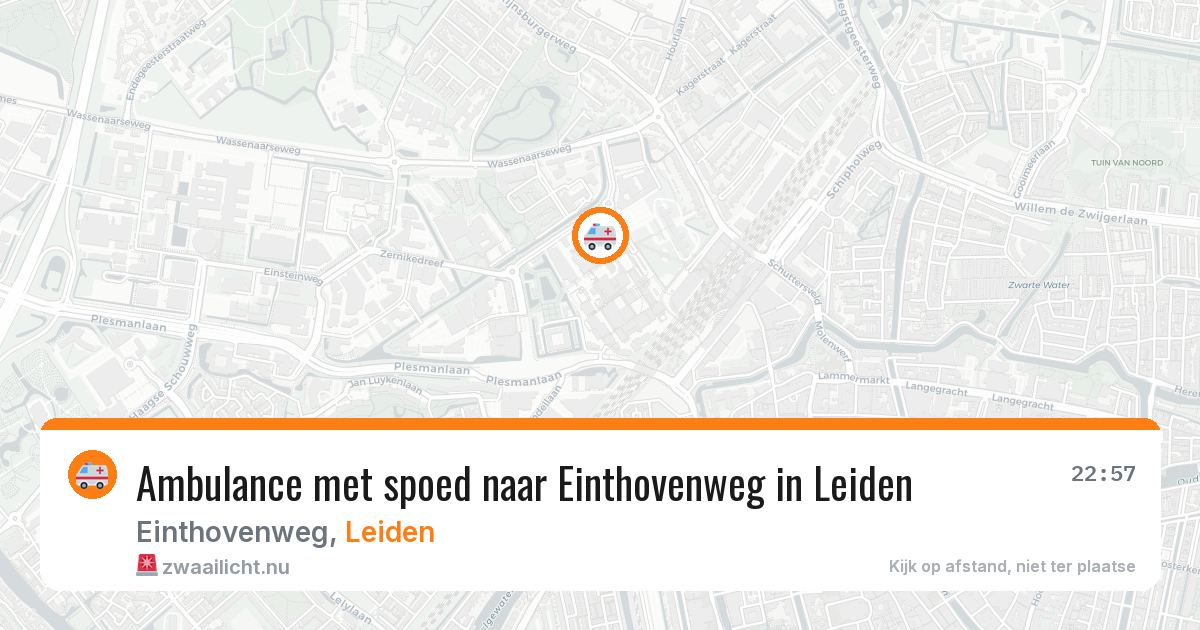 Ambulance met spoed naar Einthovenweg in Leiden — 23 jan 2026