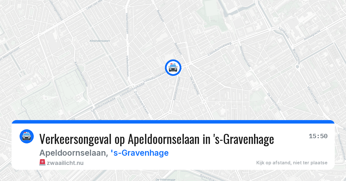 Verkeersongeval op Apeldoornselaan in 's-Gravenhage — 21 jan 2026