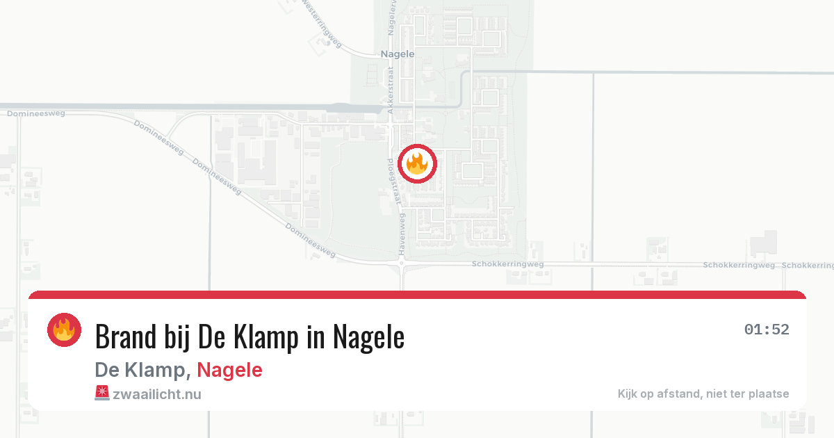 Brand bij De Klamp in Nagele — 21 jul 2026