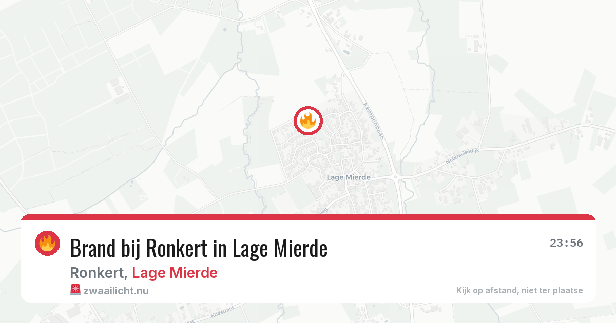 Brand bij Ronkert in Lage Mierde — 10 mei 2026