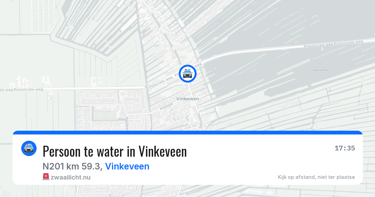 Persoon te water in Vinkeveen — 24 apr 2026