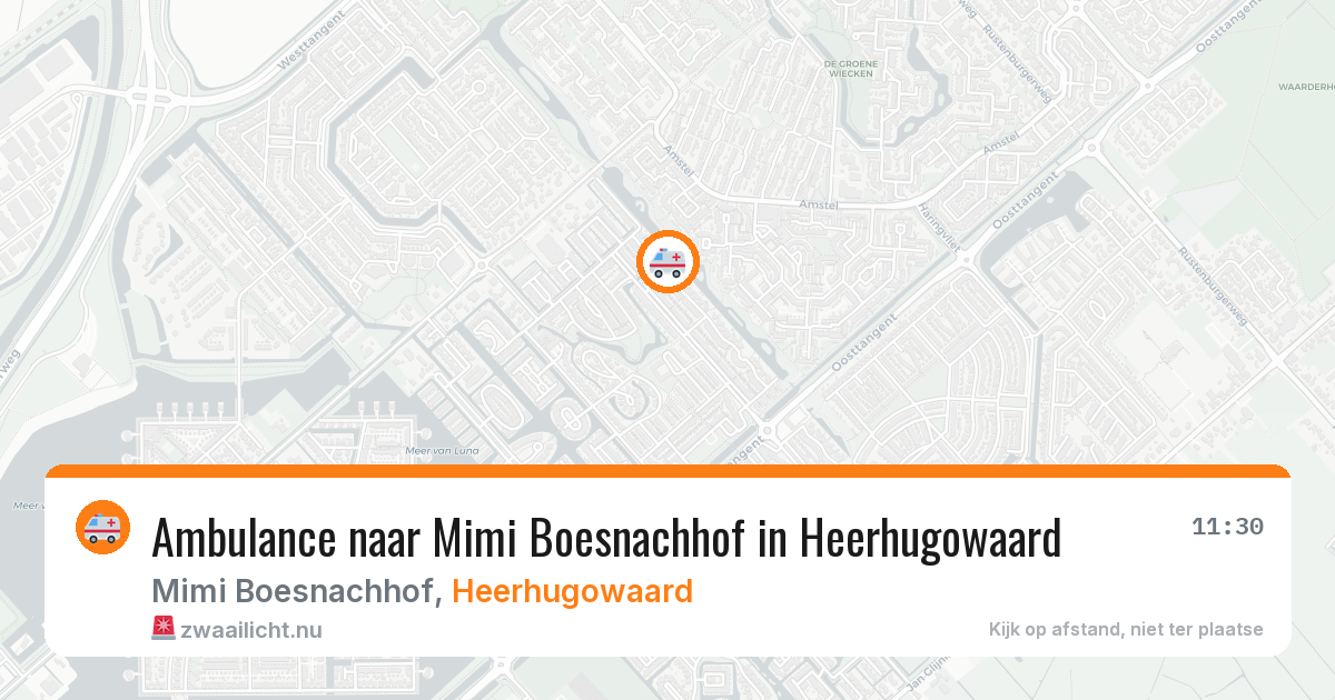 Ambulance naar Mimi Boesnachhof in Heerhugowaard — 24 jul 2026