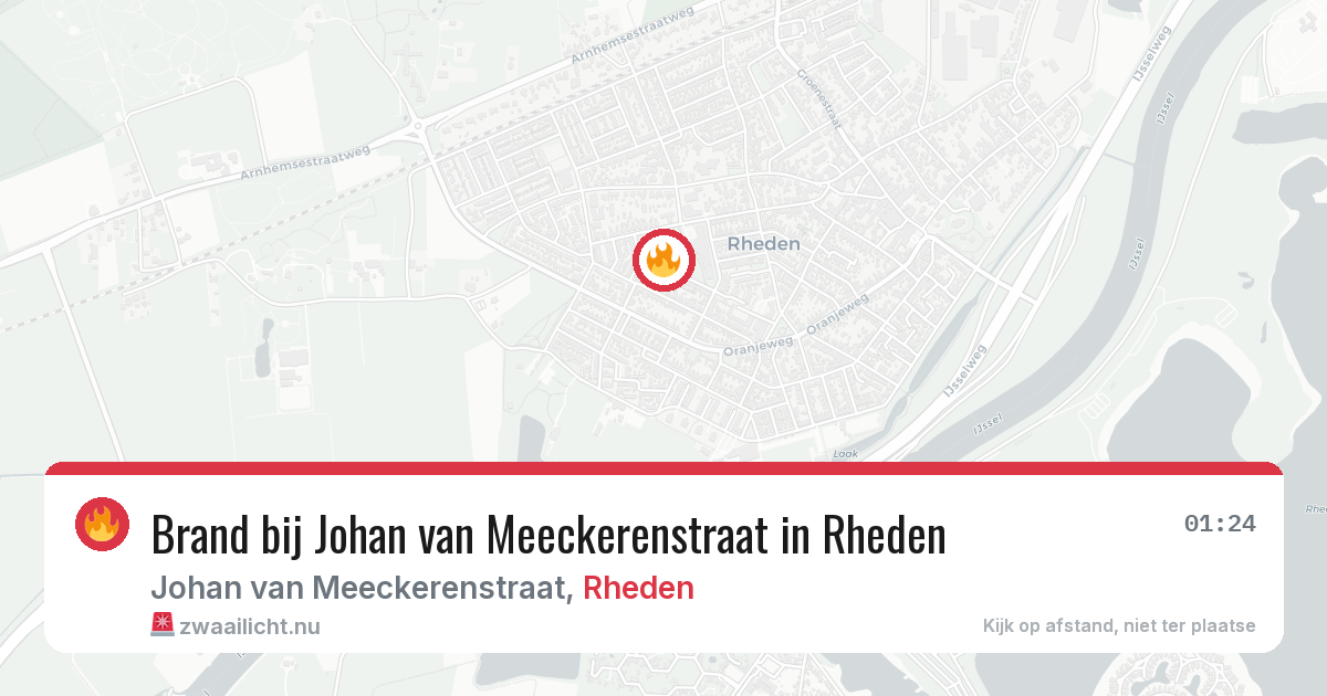 Brand bij Johan van Meeckerenstraat in Rheden — 9 jul 2026
