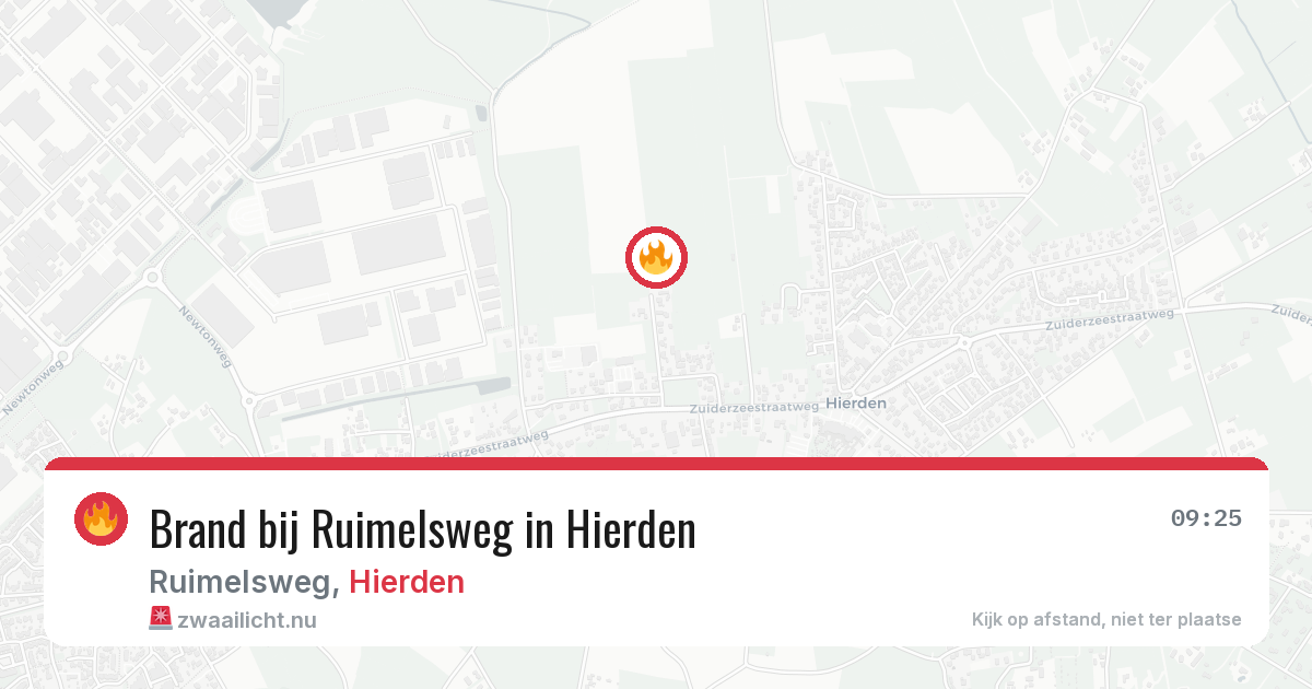 Brand bij Ruimelsweg in Hierden — 11 apr 2026