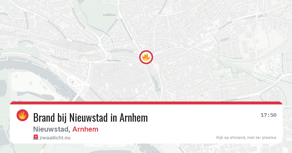 Brand bij Nieuwstad in Arnhem — 4 apr 2026