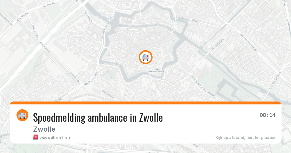 Spoedmelding ambulance in Zwolle — 20 jul 2026