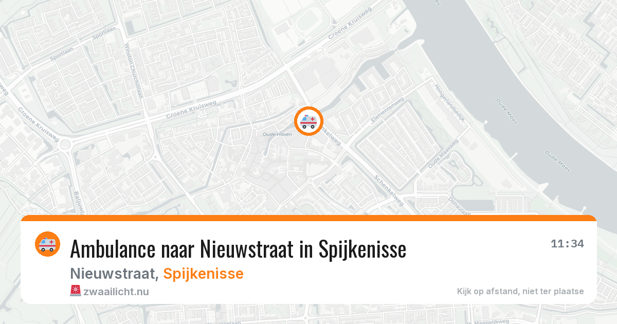 Ambulance naar Nieuwstraat in Spijkenisse — 20 mrt 2026