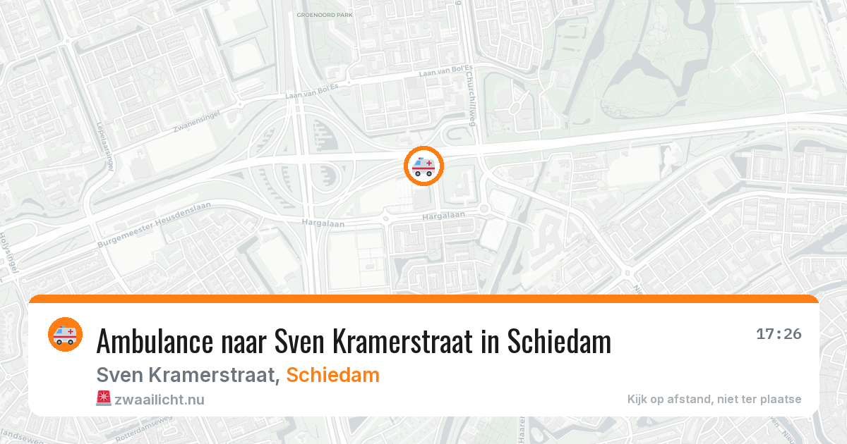 Ambulance naar Sven Kramerstraat in Schiedam — 5 mei 2026