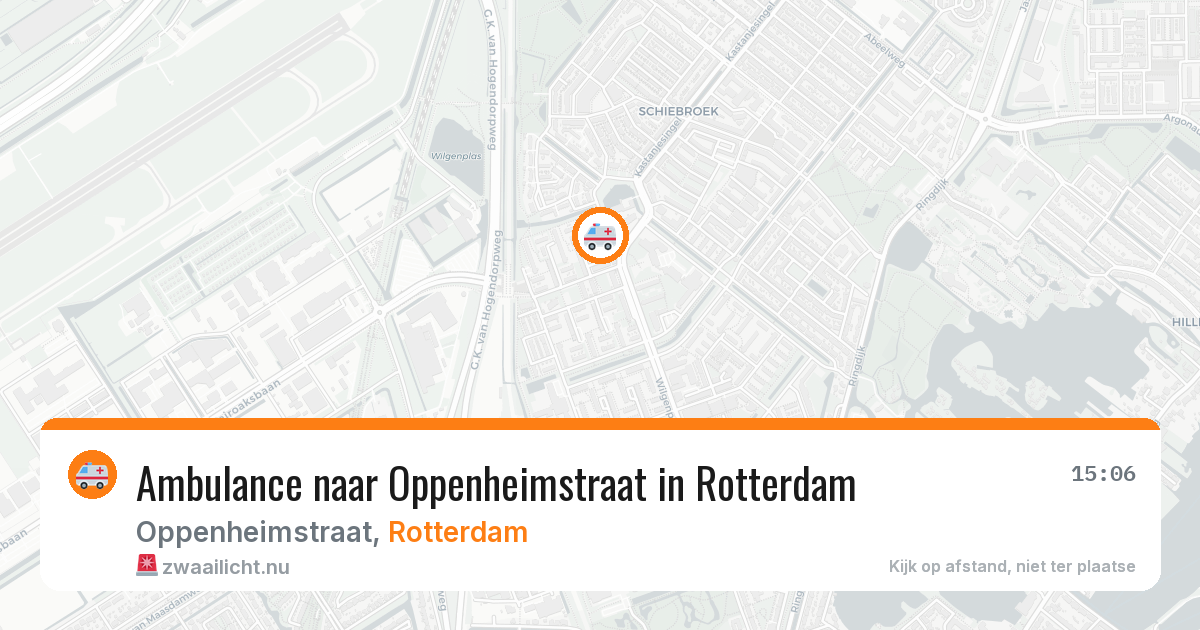 Ambulance naar Oppenheimstraat in Rotterdam — 10 jul 2026