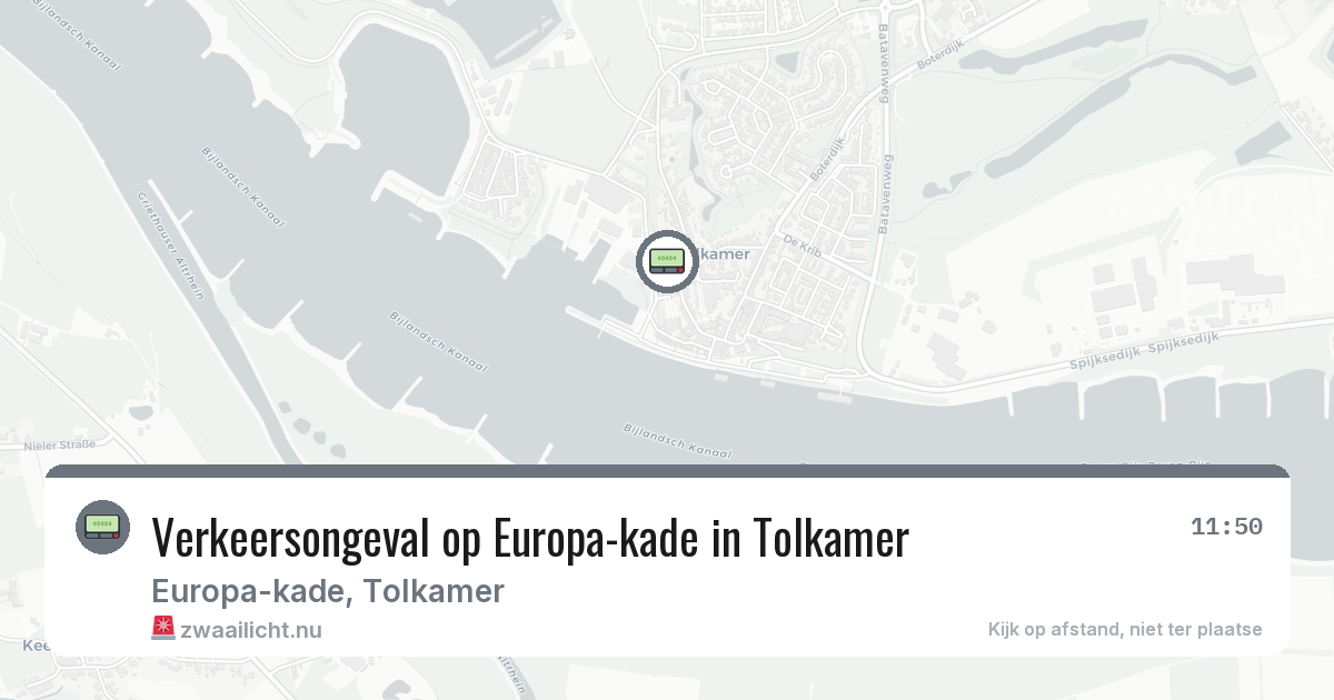 Verkeersongeval op Europa-kade in Tolkamer — 7 jun 2026