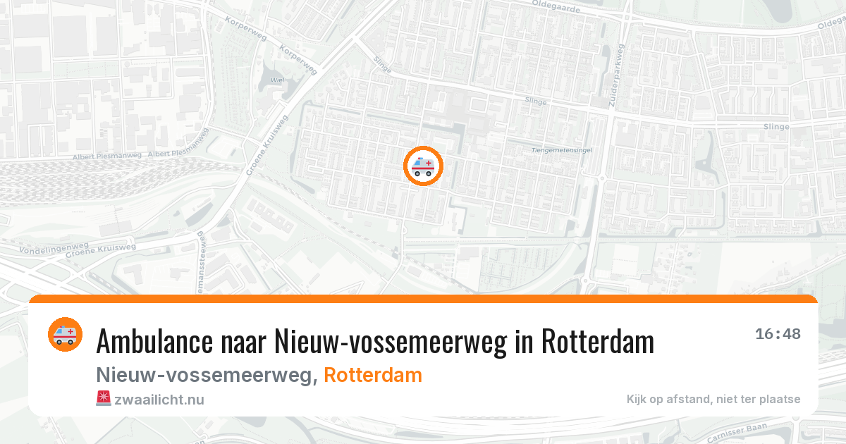 Ambulance naar Nieuw-vossemeerweg in Rotterdam — 11 jul 2026