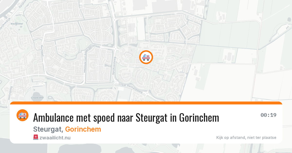 Ambulance met spoed naar Steurgat in Gorinchem — 31 mei 2026