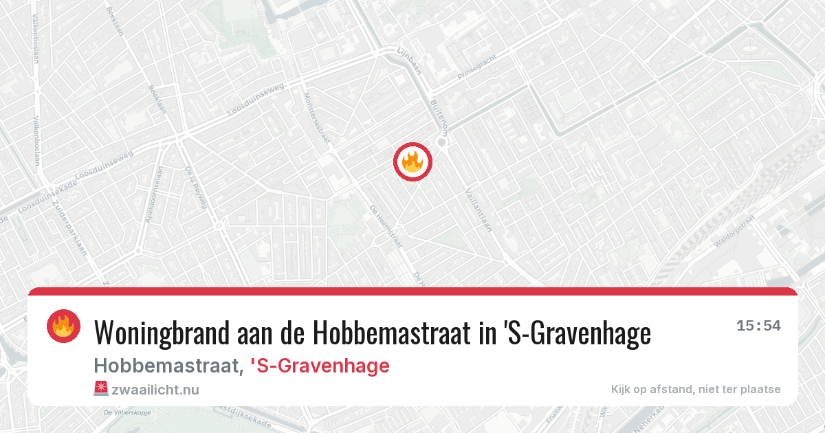 Woningbrand aan de Hobbemastraat in 'S-Gravenhage — 24 feb 2026