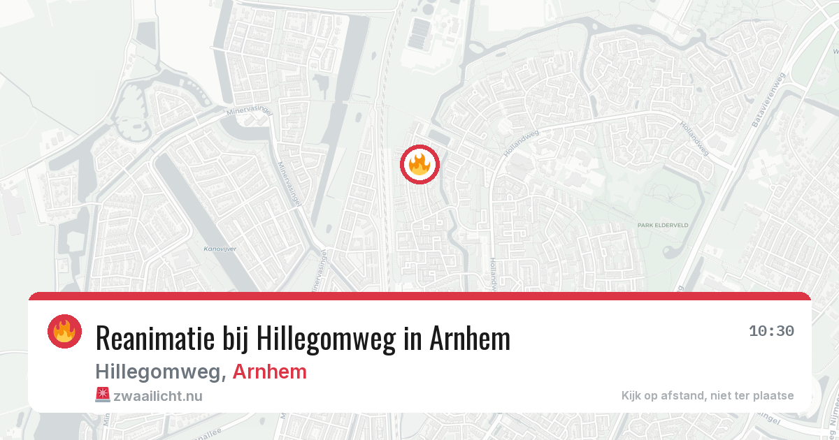 Reanimatie bij Hillegomweg in Arnhem — 23 mei 2026