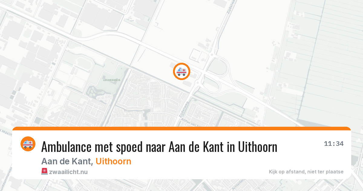 Ambulance met spoed naar Aan de Kant in Uithoorn — 4 apr 2026