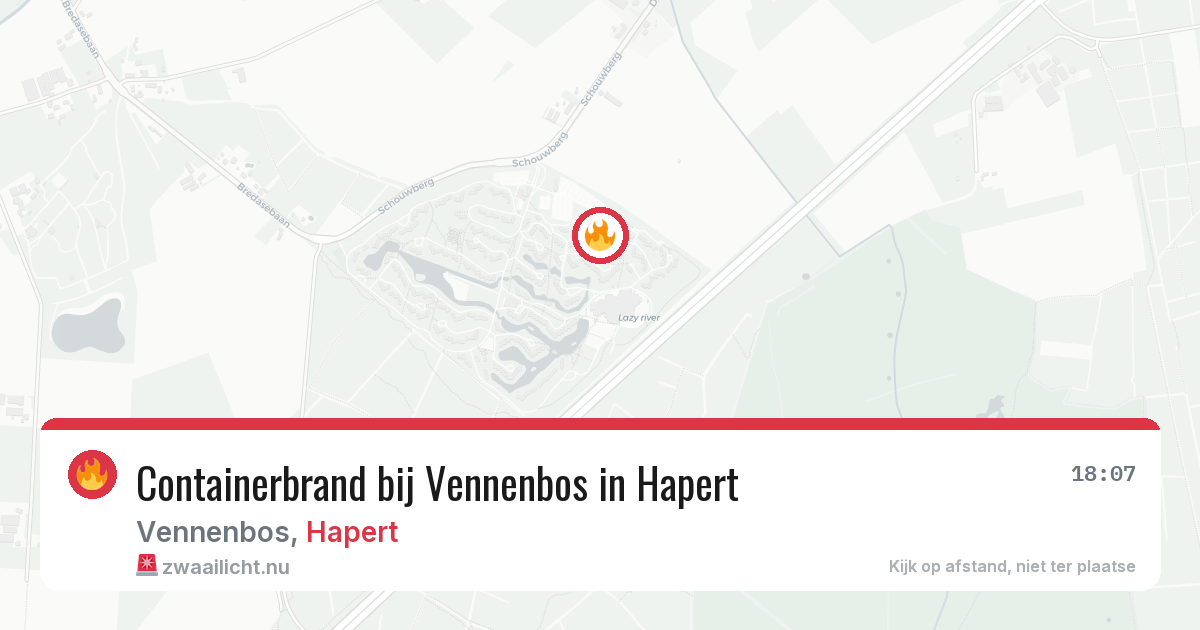 Containerbrand bij Vennenbos in Hapert — 5 jul 2026