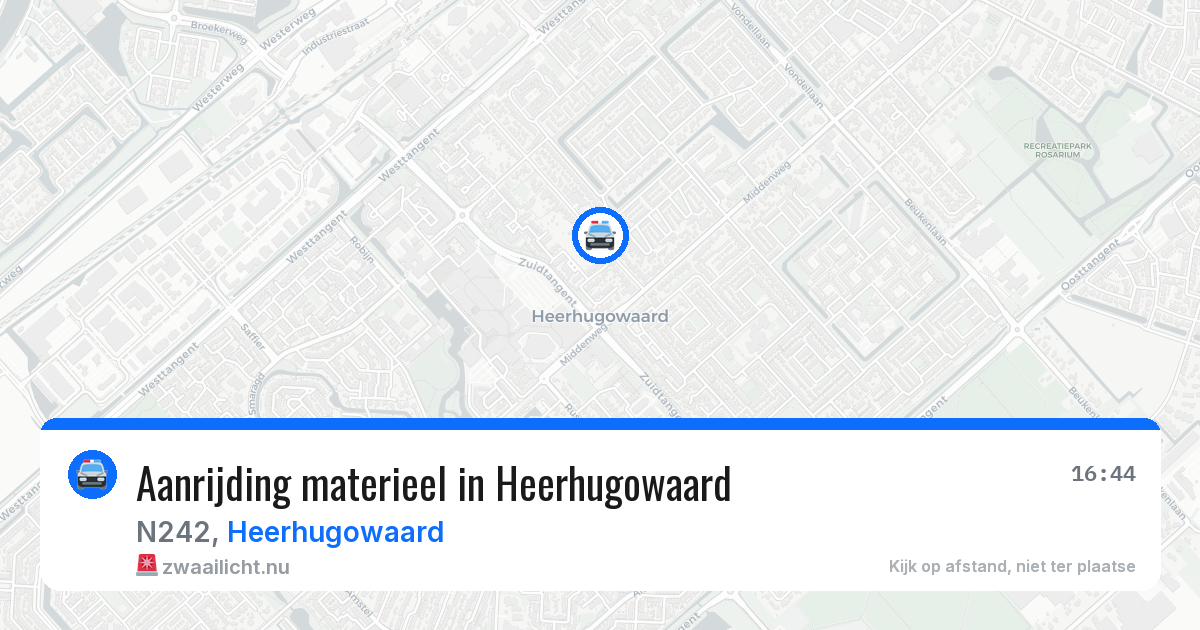 Aanrijding materieel in Heerhugowaard — 22 jul 2026