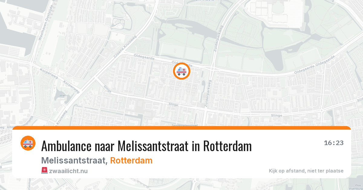 Ambulance naar Melissantstraat in Rotterdam — 31 mrt 2026