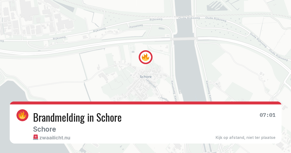 Brandmelding in Schore — 3 apr 2026