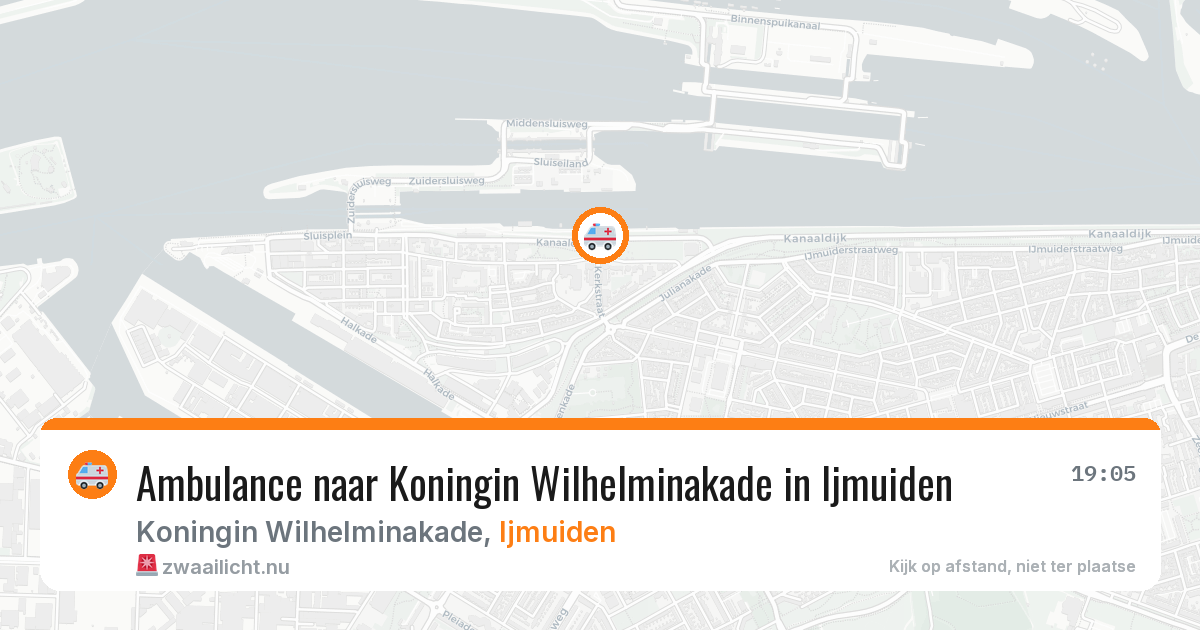 Ambulance naar Koningin Wilhelminakade in Ijmuiden — 25 mrt 2026