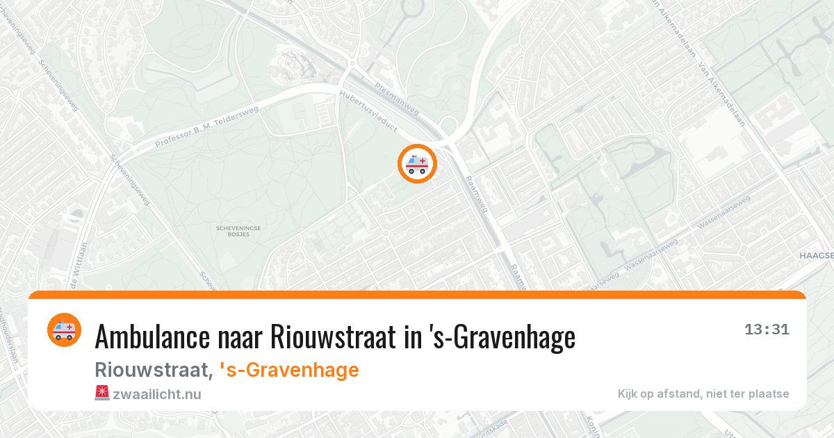 Ambulance naar Riouwstraat in 's-Gravenhage — 22 jan 2026
