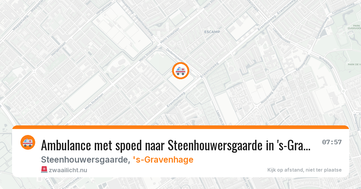 Ambulance met spoed naar Steenhouwersgaarde in 's-Gravenhage — 21 mei 2026