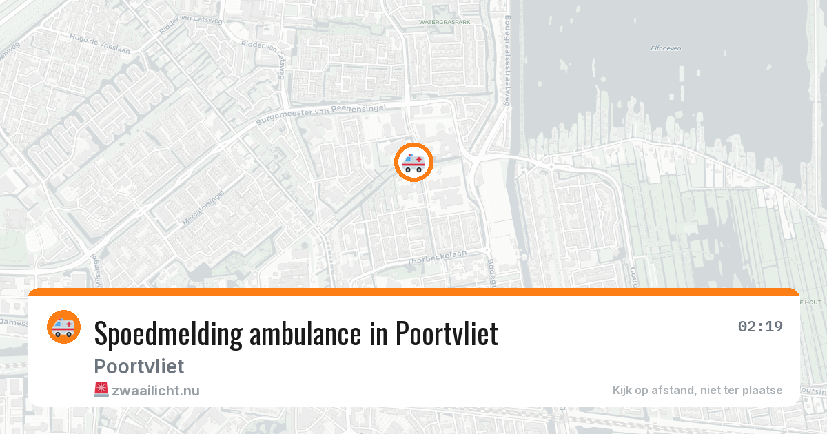 Spoedmelding ambulance in Poortvliet — 8 feb 2026