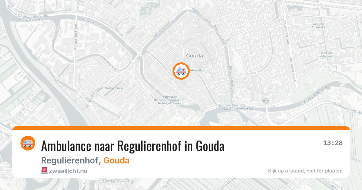 Ambulance naar Regulierenhof in Gouda — 8 mei 2026