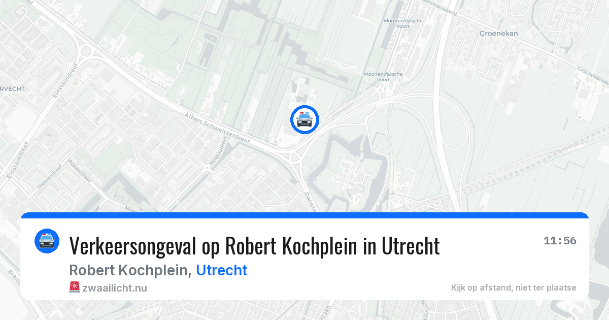 Verkeersongeval op Robert Kochplein in Utrecht — 25 jul 2026