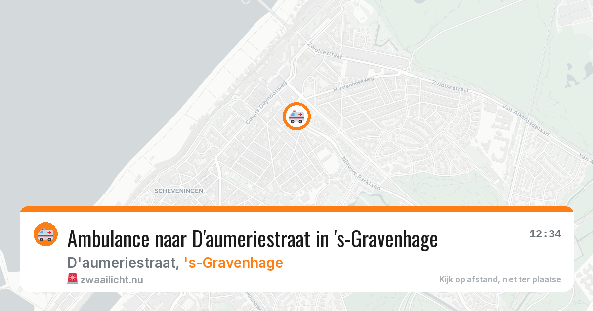 Ambulance naar D'aumeriestraat in 's-Gravenhage — 16 jul 2026