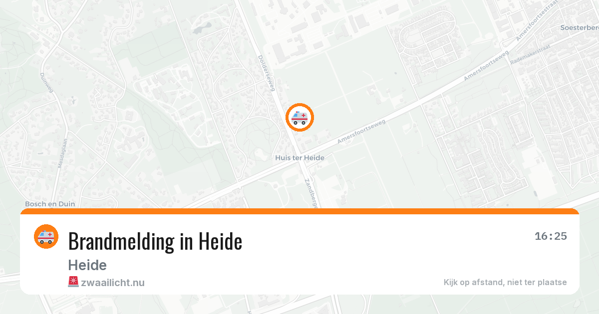 Brandmelding in Heide — 30 apr 2026
